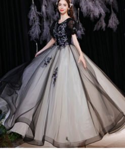 quinceanera dresses black 1298-004