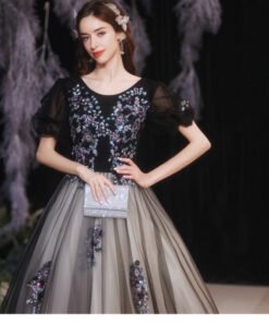 quinceanera dresses black 1298-005