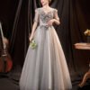 silver prom dress 1300-005