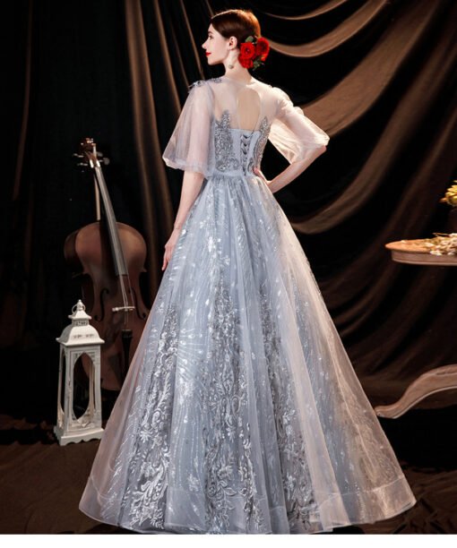 silver quinceanera dresses 1293-006