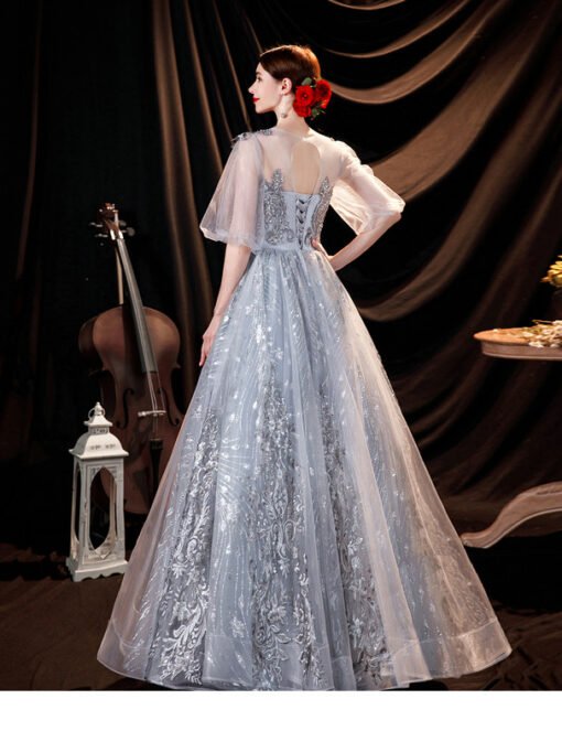 silver quinceanera dresses 1293-006