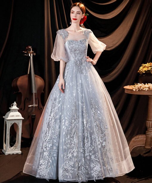 silver quinceanera dresses 1293-008