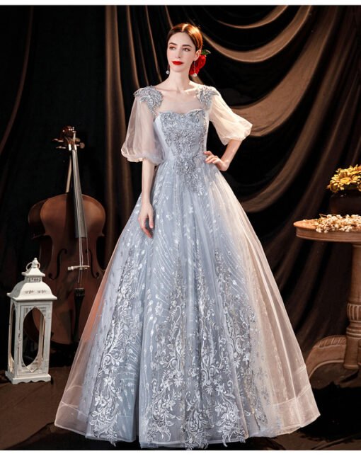 silver quinceanera dresses 1293-008