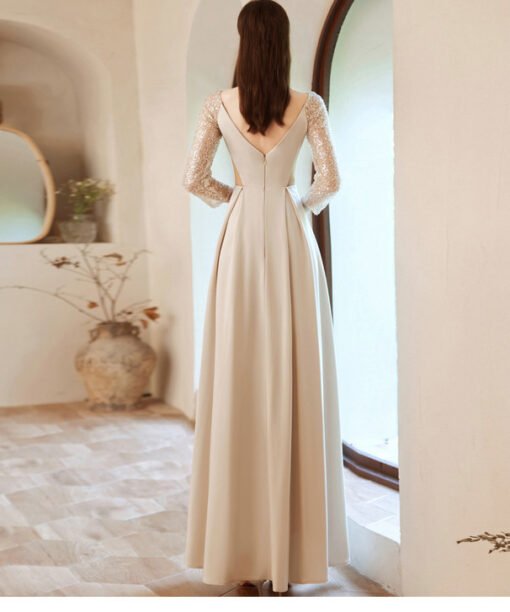 white satin prom dress 1289-005