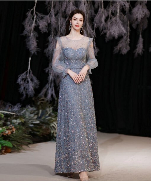 blue sparkly dress 1310-005
