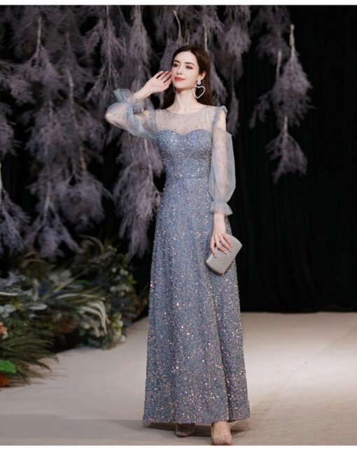 blue sparkly dress 1310-006