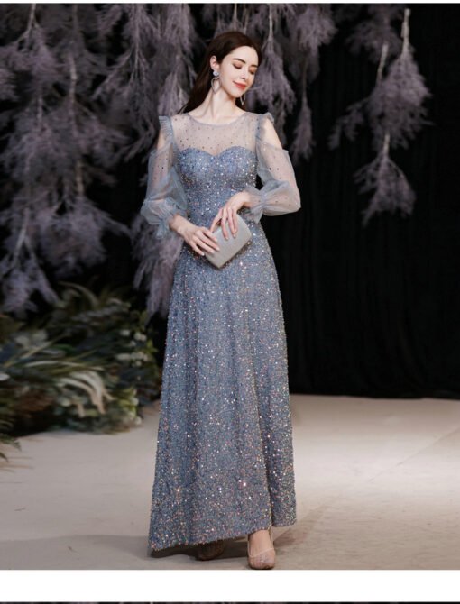 blue sparkly dress 1310-008