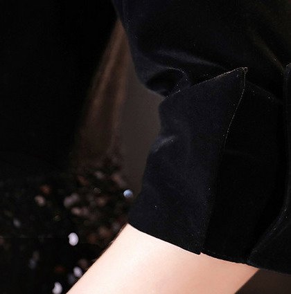 cheap black prom dress 1305-002