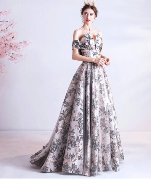floral formal dress 1308-007