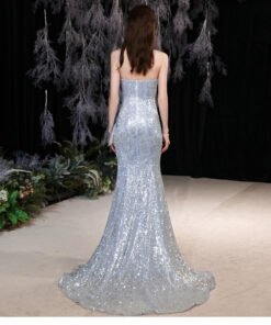 light blue mermaid dress 1309-004