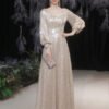 silver sequin dress 1306-003
