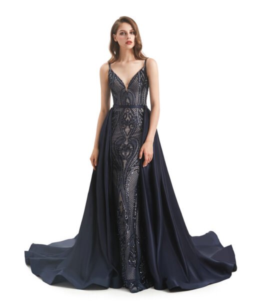 detachable skirt prom dress 1317-001