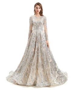 long sleeve sequin dress 1316-002