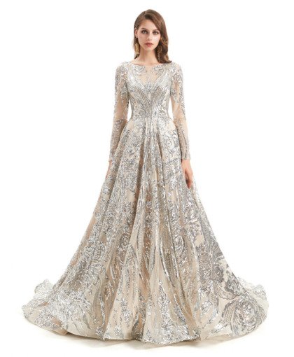 long sleeve sequin dress 1316-002