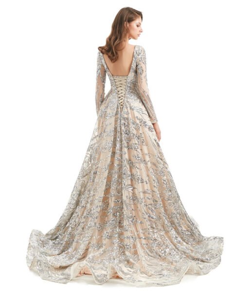 long sleeve sequin dress 1316-005