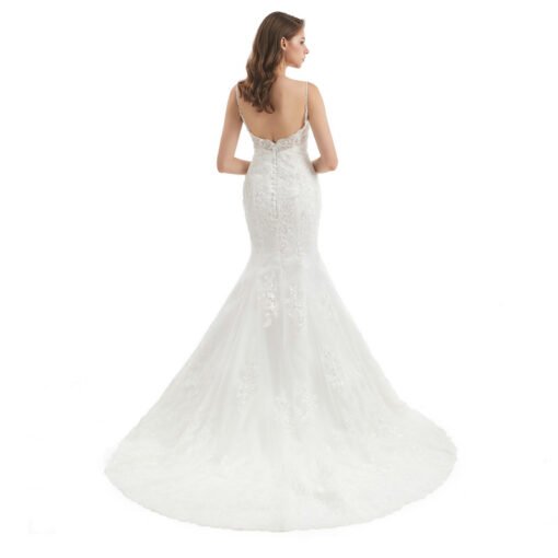 mermaid lace wedding dress 1320-006