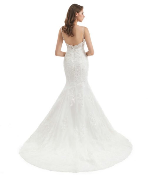 mermaid lace wedding dress 1320-006