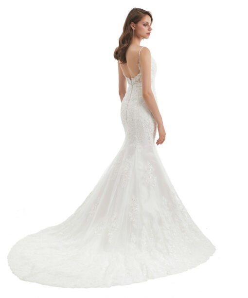 mermaid lace wedding dress 1320-007