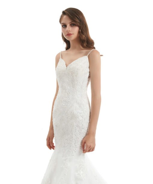 mermaid lace wedding dress 1320-008