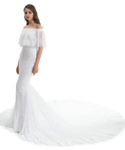 off the shoulder mermaid wedding dress 1322-003