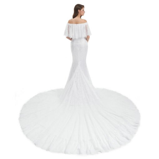 off the shoulder mermaid wedding dress 1322-005
