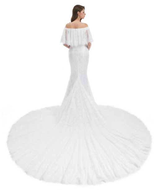 off the shoulder mermaid wedding dress 1322-005