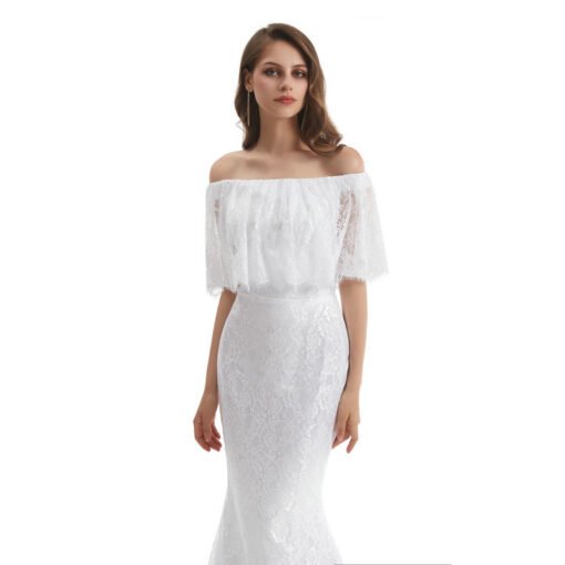 off the shoulder mermaid wedding dress 1322-007