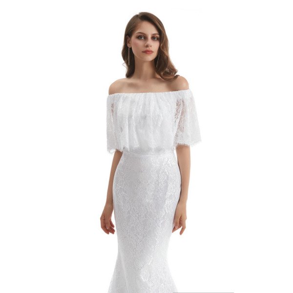 off the shoulder mermaid wedding dress 1322-007