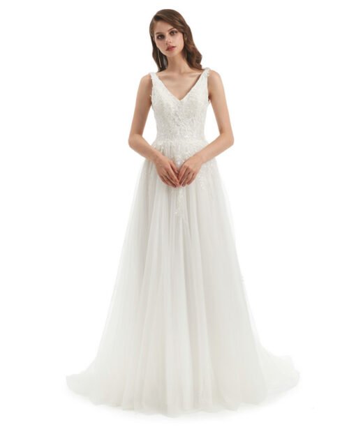 off white wedding dress 1319-001