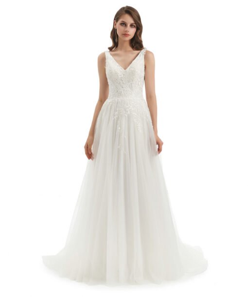 off white wedding dress 1319-003
