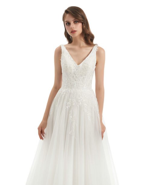 off white wedding dress 1319-008