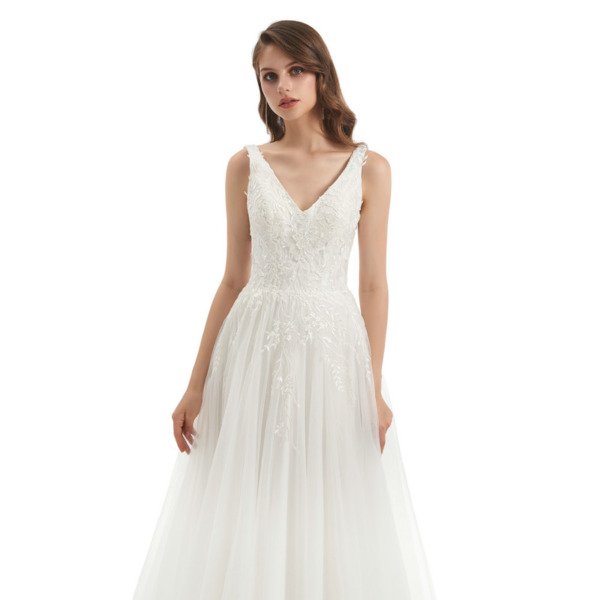 off white wedding dress 1319-008