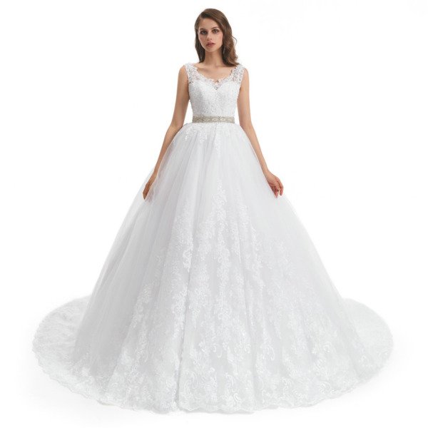 princess ball gown wedding dress 1323-001
