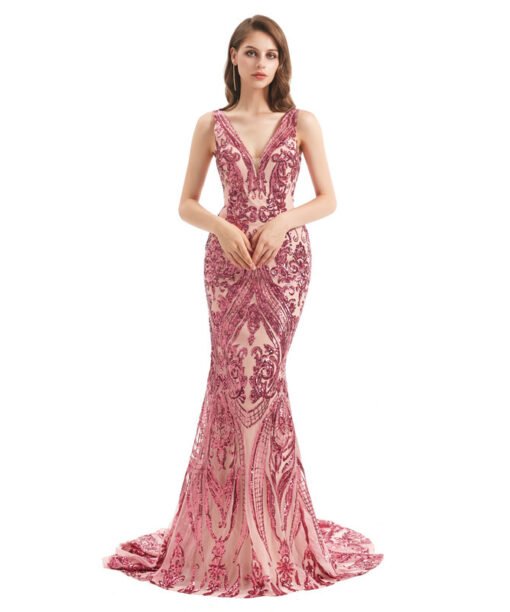 sequin dress long 1315-001