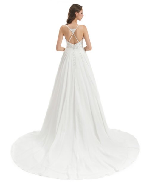 backless wedding dress 1324-006