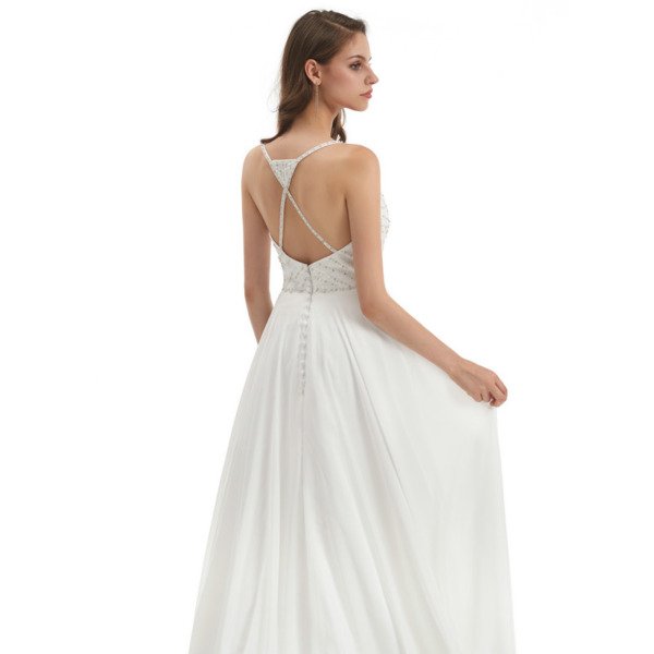 backless wedding dress 1324-008