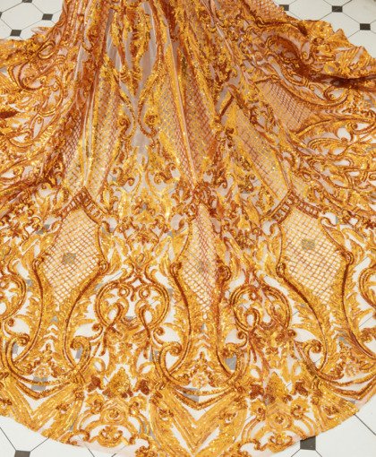 gold mermaid prom dress 1328-010