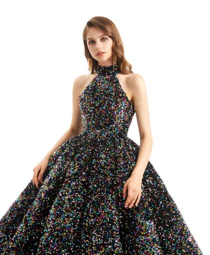 tea length ball gown 1327-006