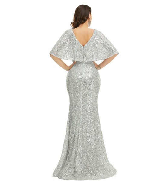 batwing sleeve prom dress 1346-001