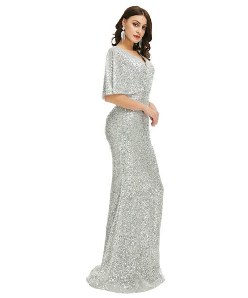 batwing sleeve prom dress 1346-002