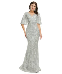 batwing sleeve prom dress 1346-004