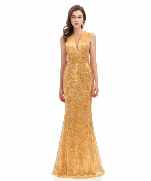 gold sequin dress 1333-001