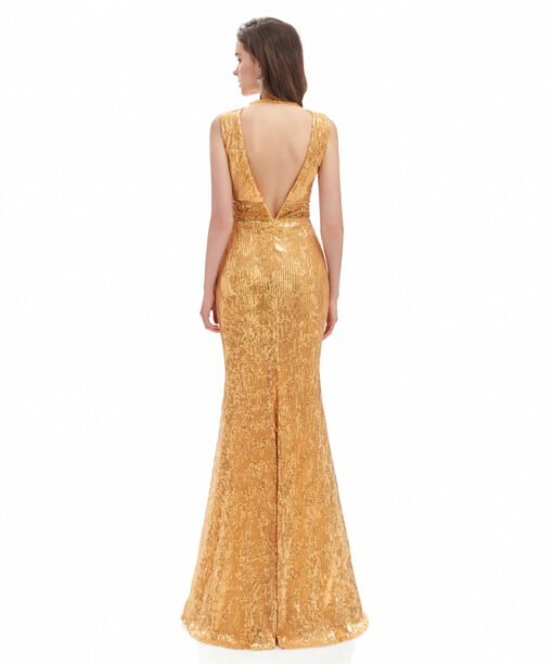 gold sequin dress 1333-005