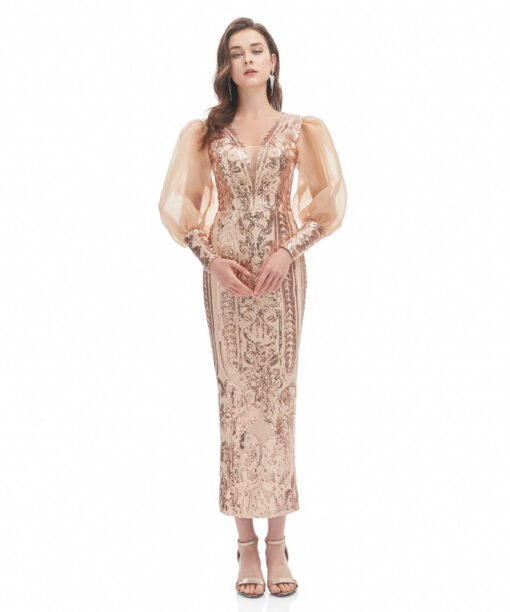 mother of the bride dresses tea length 1330-001