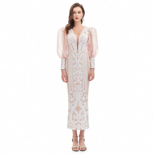 mother of the bride dresses tea length 1330-009