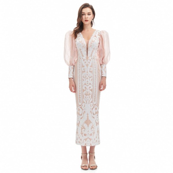 mother of the bride dresses tea length 1330-009