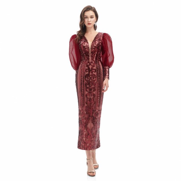 mother of the bride dresses tea length 1330-011