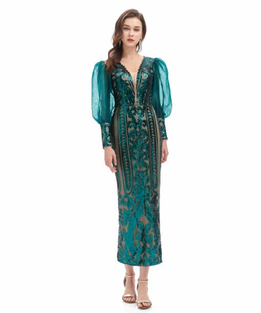 mother of the bride dresses tea length 1330-013