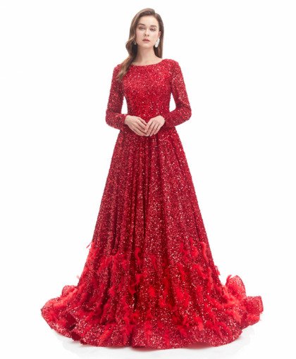 sequin prom dress 1334-002