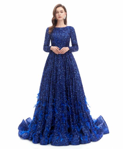 sequin prom dress 1334-004